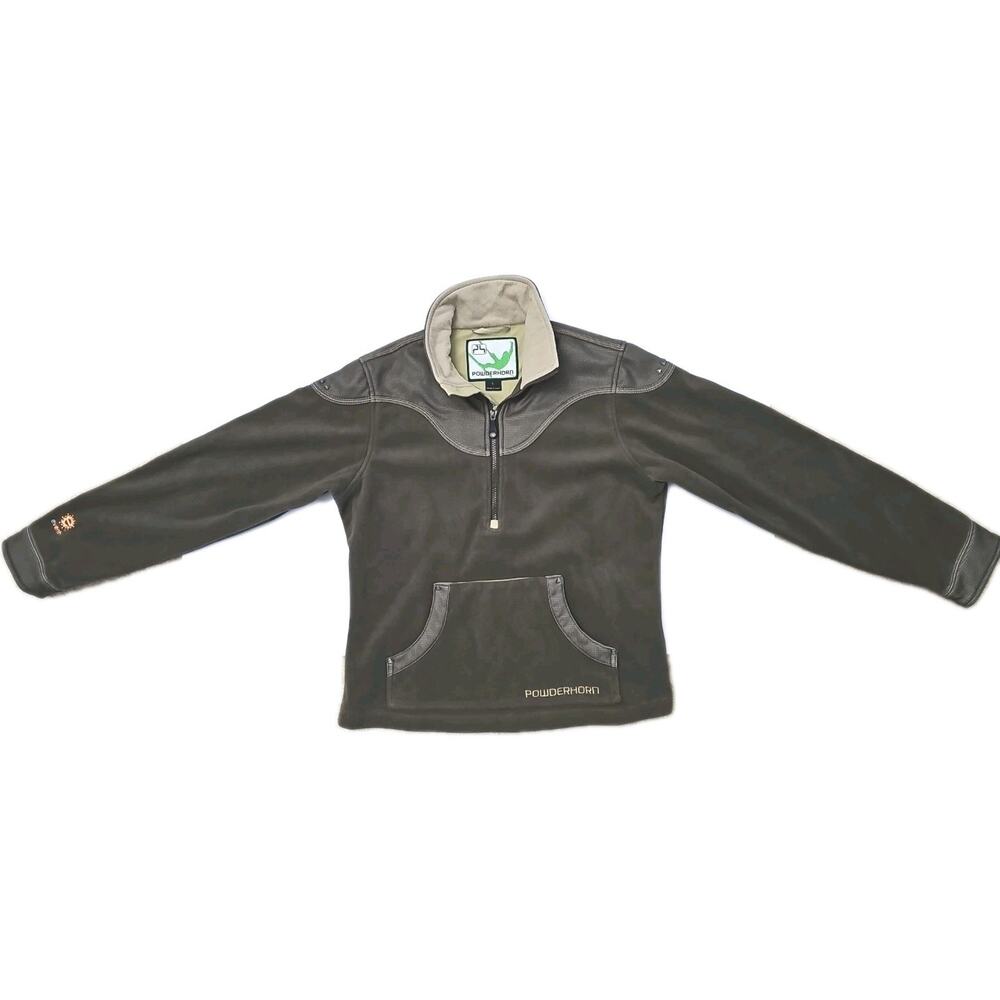 POWDERHORN Ski Snowboard eVent Windproof Fleece Studded Embroidered Elbow Pads